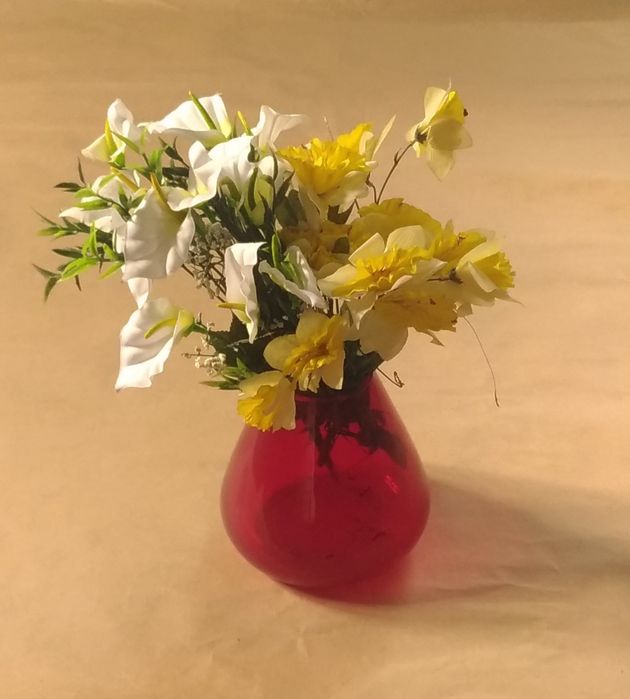 Pote em Vidro Vermelho