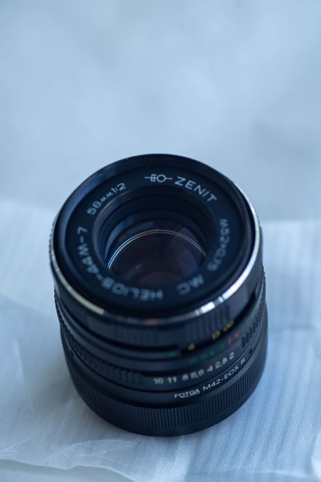 Гелиос 44м 7 Helios 44m 7 спереходникиом Canon RF
