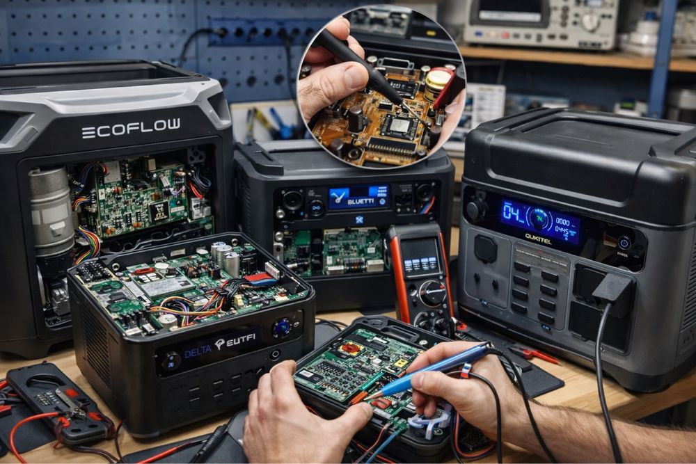 Ремонт портативных электростанций EcoFlow Oukitel Bluetti