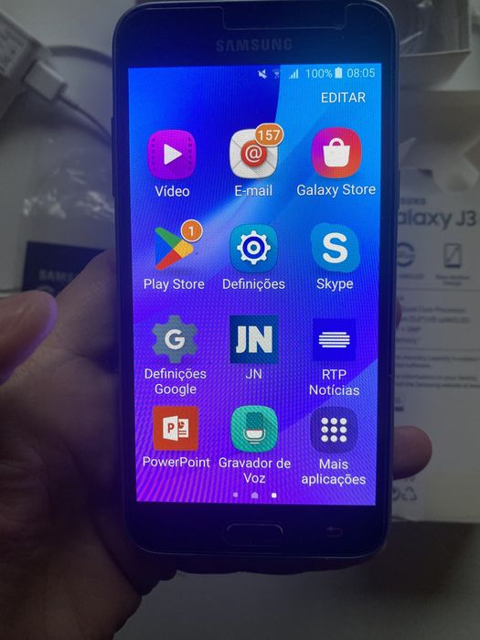 Telemovel Samsung J3 6 Duo Duos 8 GB Radio - Bateria Nova