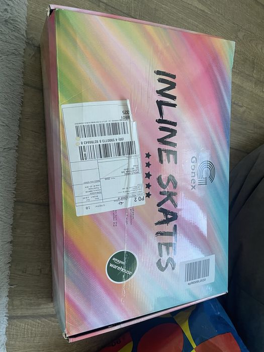 Zestaw rolek dla dziewczynki świecących (gonex) i ochraniaczy skate gear 3 pack