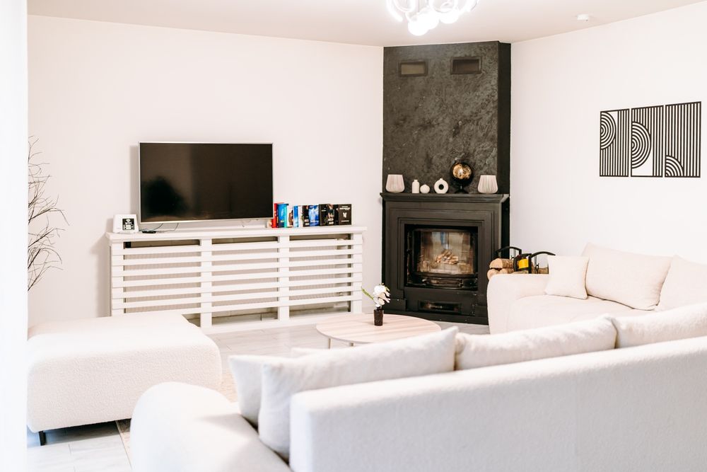 Apartament w centrum z banią, kominkiem i oranżerią