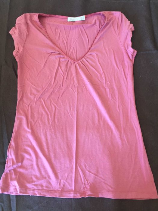 tshirt rosa zara tamanho l