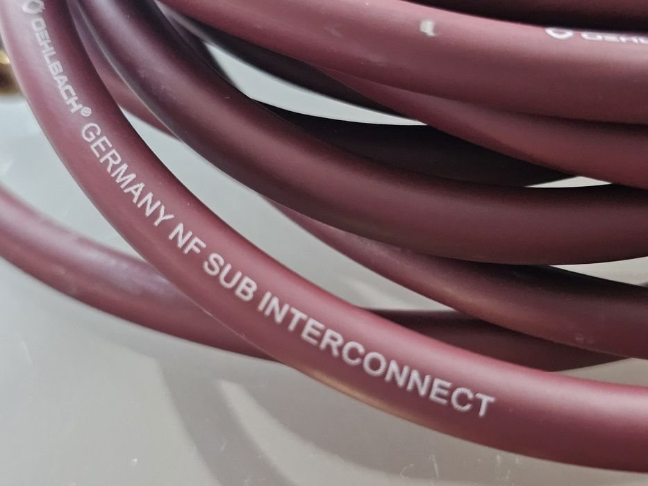 kabel przewod Oehlbach 5m subwoofer do suba subwoofera 5m - okazja jak NOWY