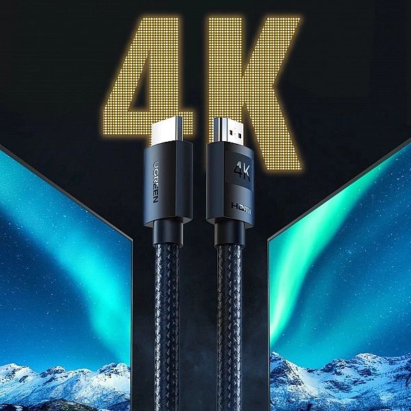 Ugreen HDMI cable 2.0/4K 1m czarny (HD119, 30999)