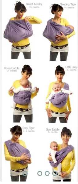 Marsúpio "the BabaSling" transporte de bebés