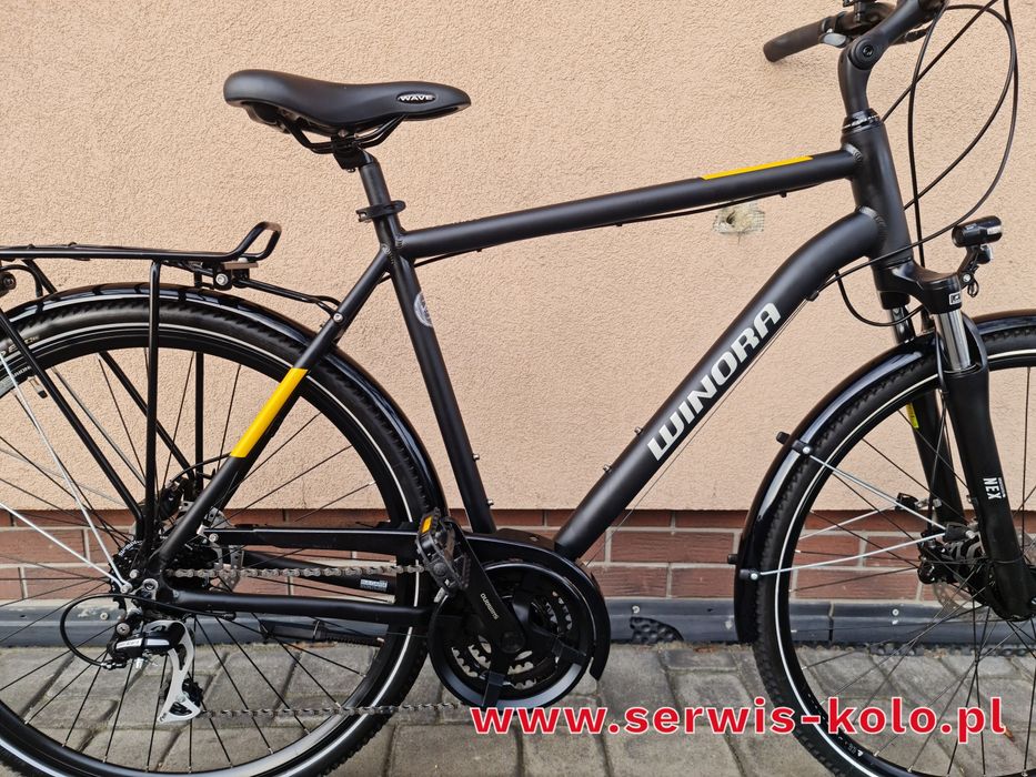 Rower męski trekkingowy WINORA koła 28 SHIMANO ACERA aluminium rabat