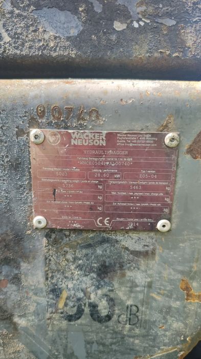 Części do koparki wacker neuson 50z3 2 yanmar 4tnv88