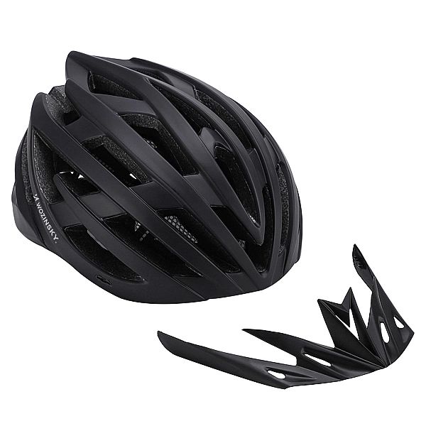 Kask rowerowy MTB Wozinsky z tylną lampką USB L - czarny
