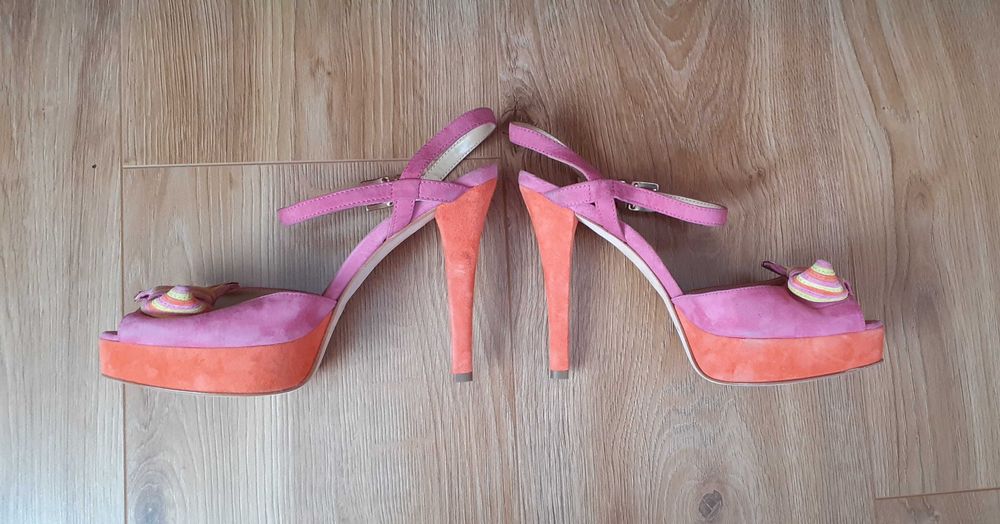 Śliczne sandalki szpilki Miss Sixty rozm 41. Super stan