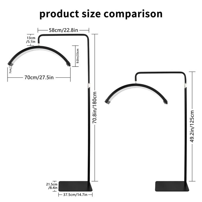 Професійна LED-лампа безтіньова HD- M8X 50W White