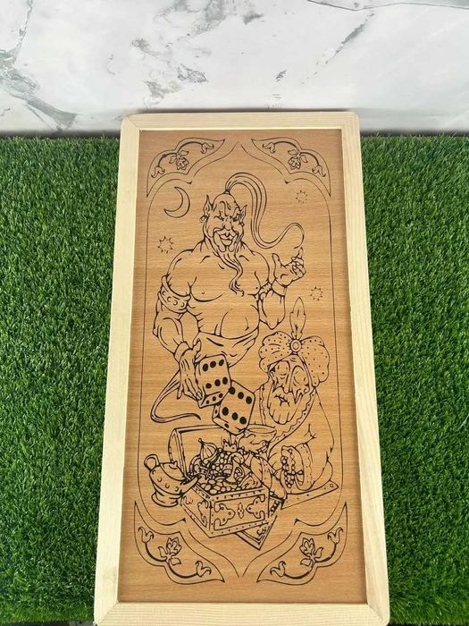 Нарды настольная игра из натурального дерева