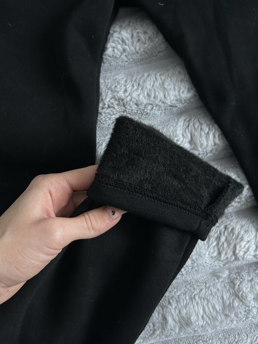 чорні лосини з хутром