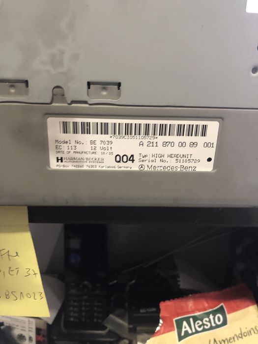 Vendo Rádio original para Mercedes W211