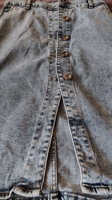 Джинсова юбка, коротка