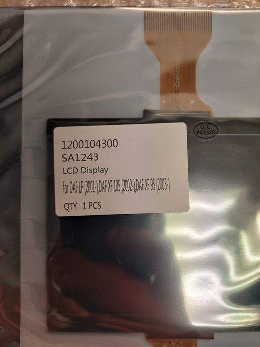 Display lcd novo para quadrantes painel instrumentos DAF