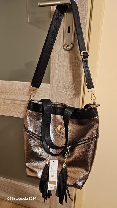 Torebka shopper Laura Biaggi NOWA