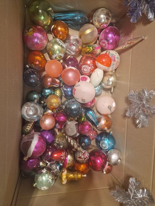 Советская ёлка + большая коллекция СССР игрушек + Дед Мороз в подарок!