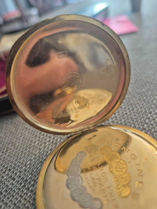 Relógio de bolso Longines em ouro 18K – 1909