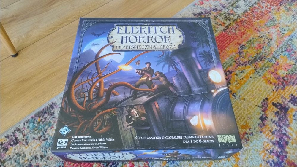 Eldritch horror + 3 rozszerzenia, drewniany insert, podajnik