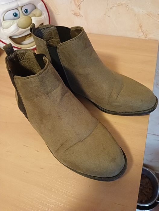 Botki damskie zamszowe