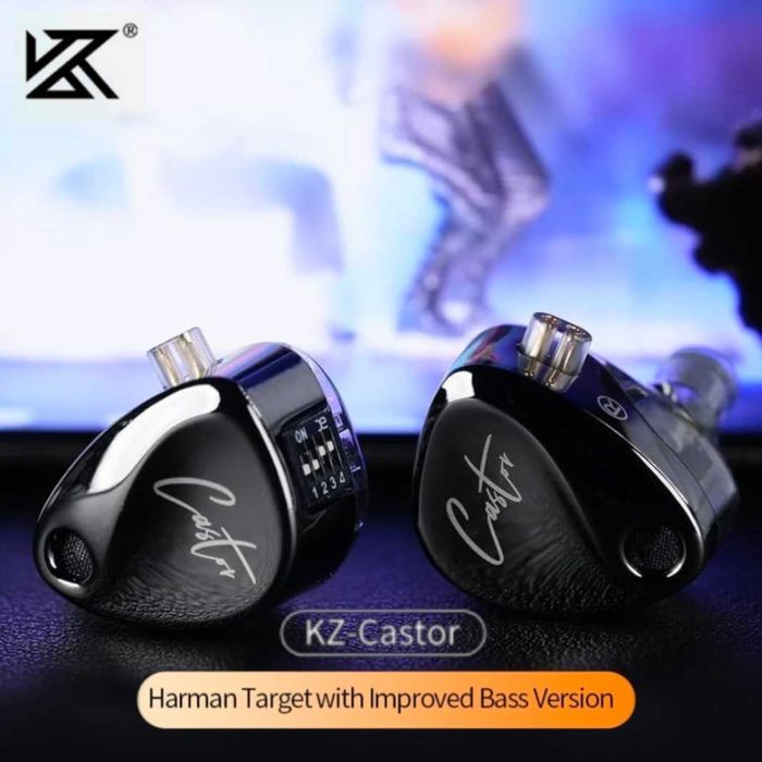 KZ Castor Improved Bass Version Black no Mic