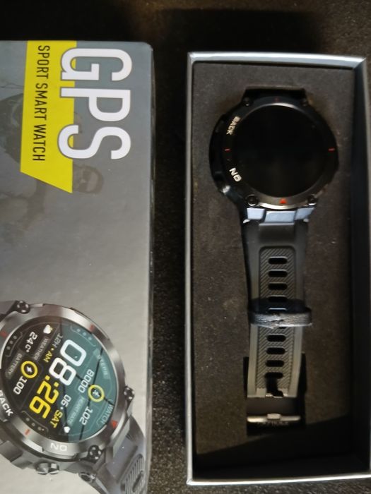 Kuura Smart Watch Sport S5 GPS V3, Black