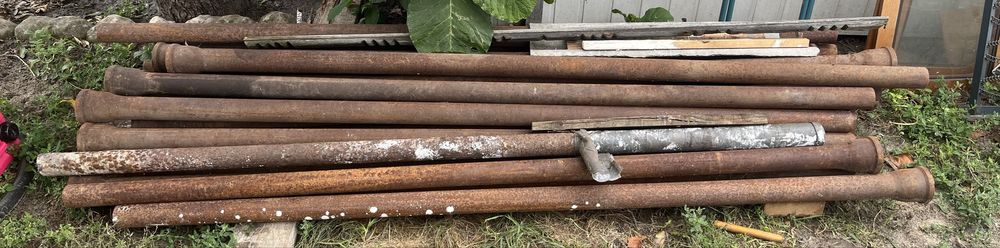 Продам чугунні труби для забору