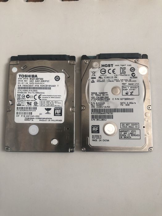 Жосткий диск Toshiba i Hgst