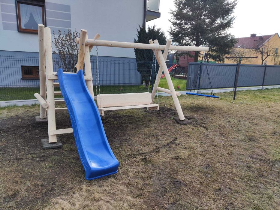 Meble ogrodowe DREWNIANE góralskie DO OGRODU biesiadne LITE DREWNO +