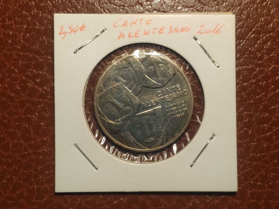 B14 moeda de 2,5 euro de 2016 Cante Alentejano - Portugal