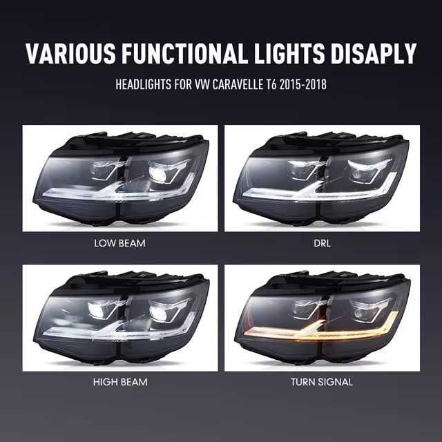 Lampy przednie, lampa przednia FULL LED Mutivan, Transporter, T5, T6