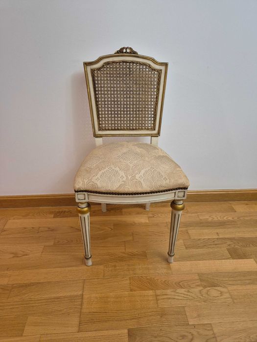 Mobília de Quarto Madeira Pintada, Estilo Louis XVI