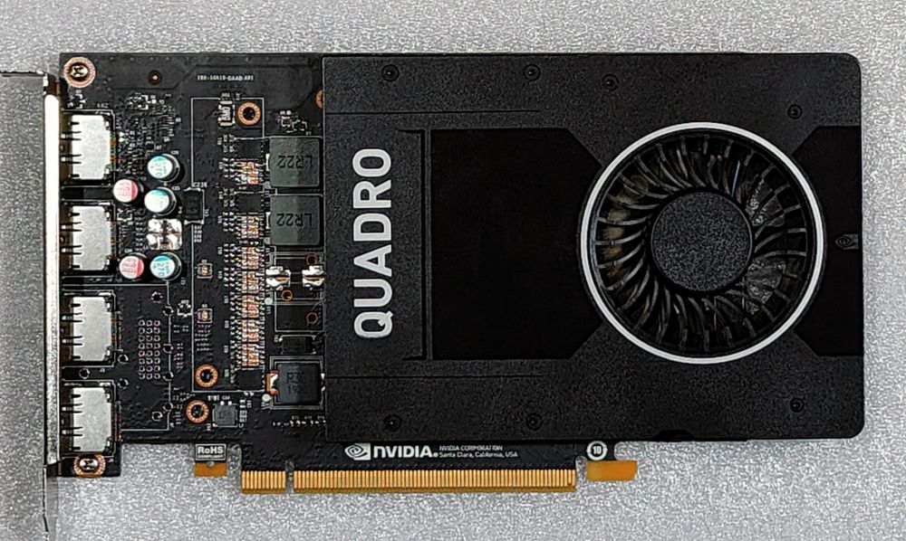 Nvidia Quadro P2000 uszkodzona