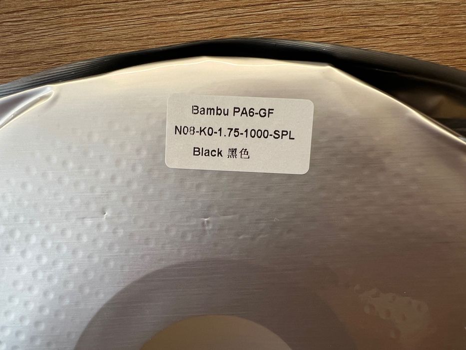 Filament Bambu Lab PA6-GF nylon 1kg czarny