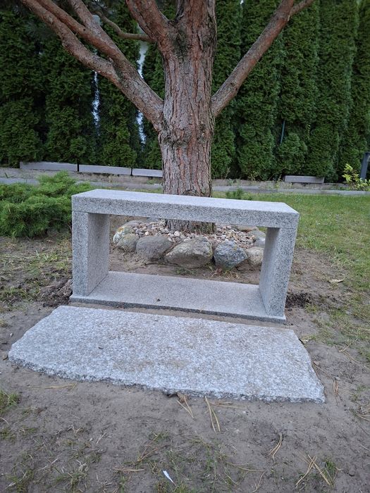 Ławka Granitowa do Ogrodu