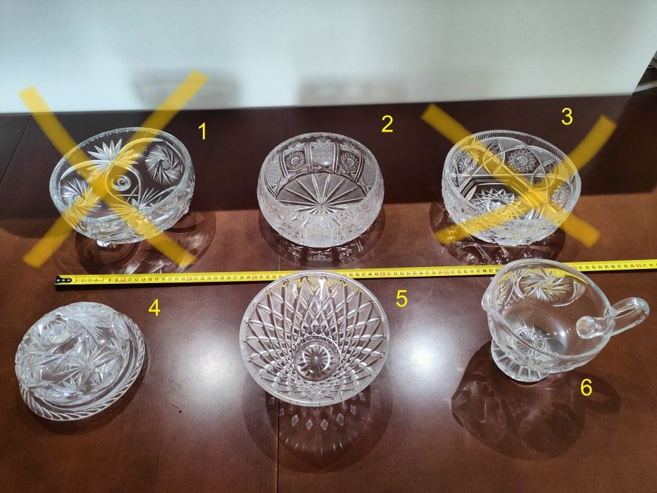 Misa, sosjerka, maselnica kryształowa, popielniczka i inne z czasów PR