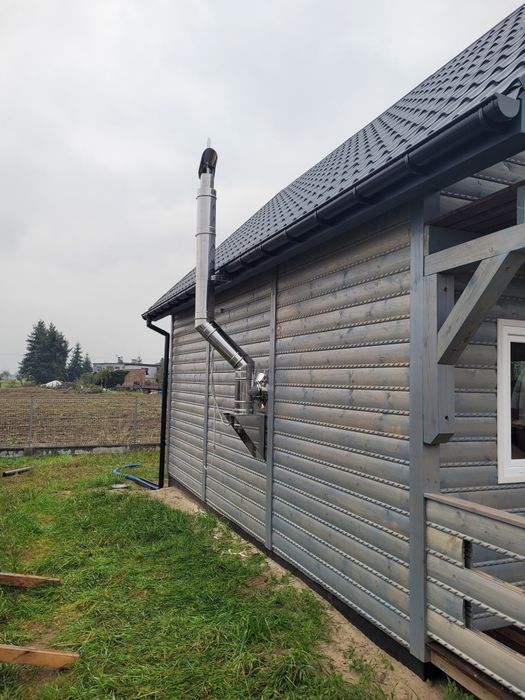 Montaż kominów z rur dwuściennych I wsady kominowe