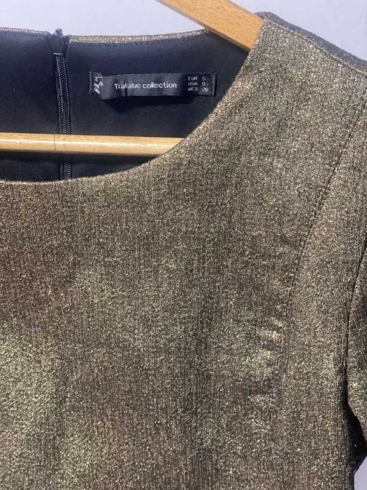 Złota sukienka Zara