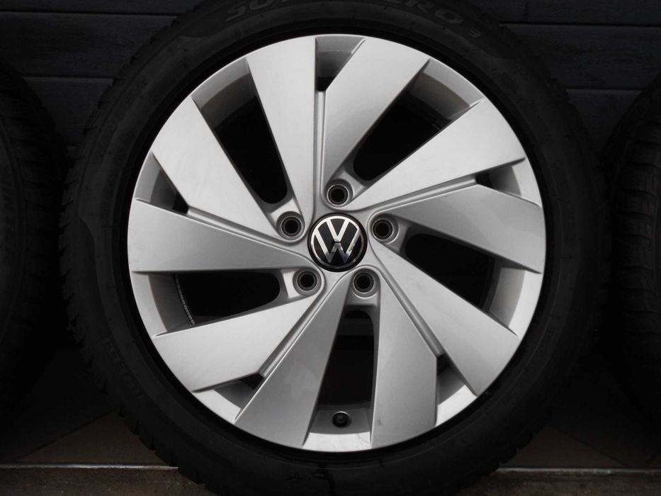 ! Koła zimowe aluminiowe 17 5x112 Oryg Vw Golf VIII 5H0  SUPER STAN