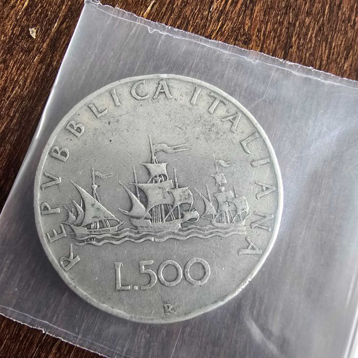 500 lirów 1958 Włochy srebro