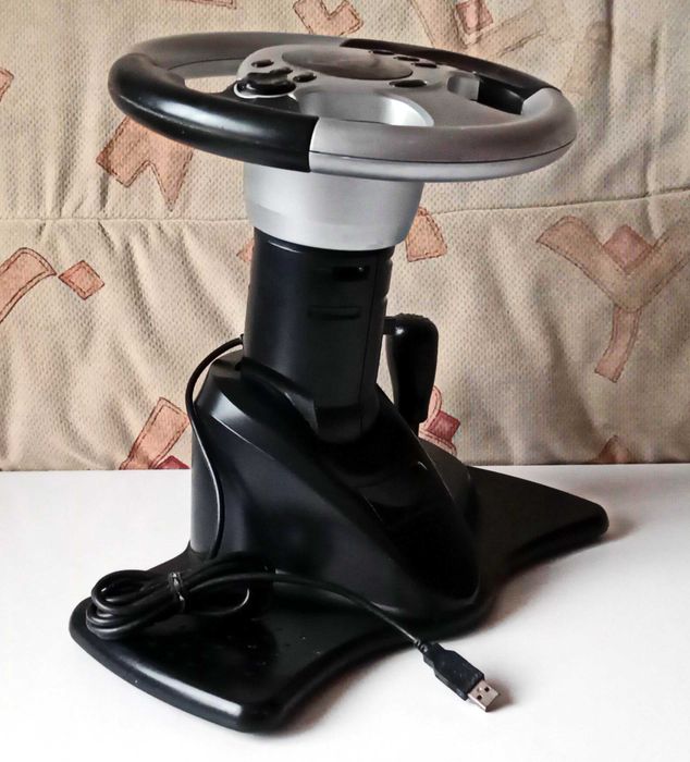 Игровой руль с педалями Gembird STR-ShockForce