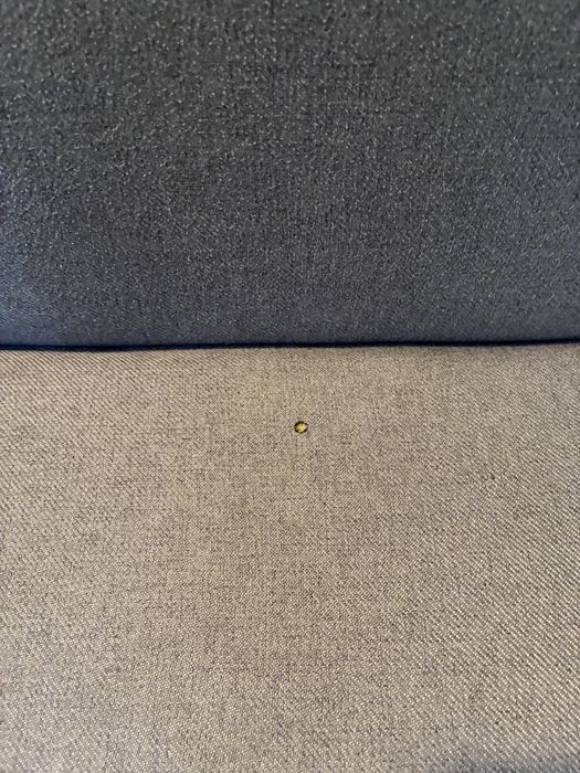 Sofá-cama cinza moderno em excelente estado – 190x110 cm