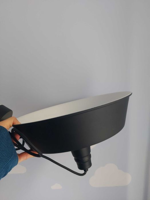 Lampa loft sufitowa czarna