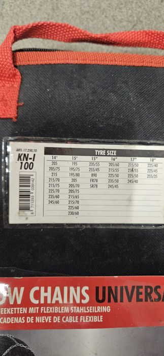 Łańcuch na koła zestaw