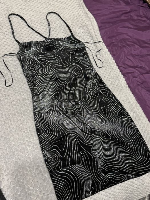 Сукня жіноча чорна/блакитна