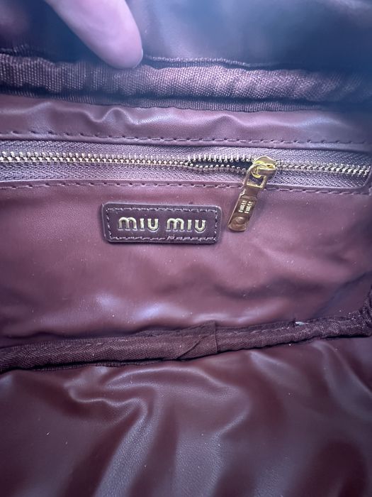 Сумка miu miu з натуральної шкіри