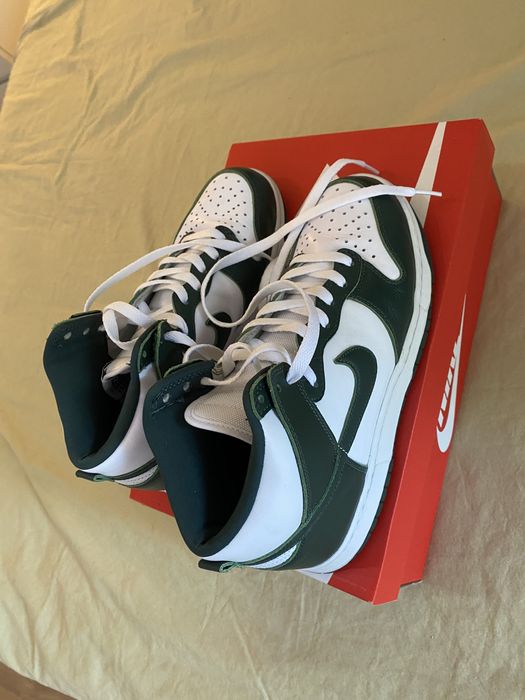 nike dunk high spartan green