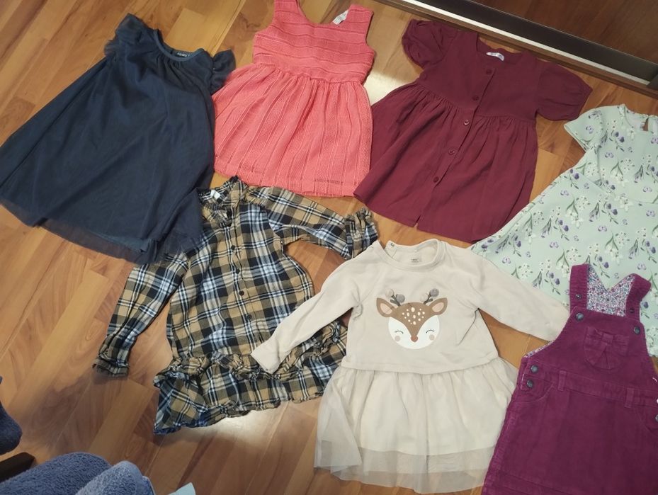 Sukienki dziewczęce paka zestaw ok.98-104/110cm