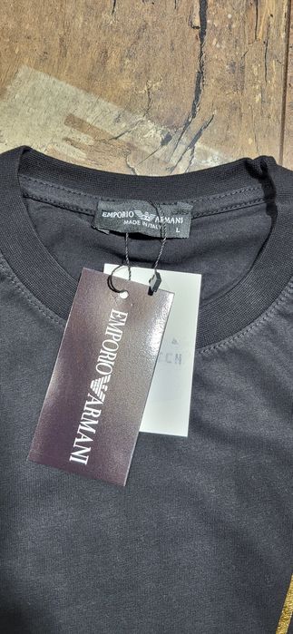 Czarna koszulka męska bawełna premium t-shirt L